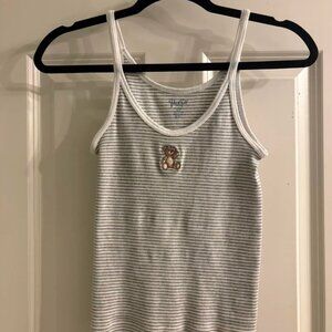 Brandy Melville 100% Cotton Striped Tank Top Teddy Bear Cami, John Galt Tank Top